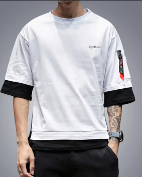 Cotton Blend Solid Half Sleeves T-Shirts